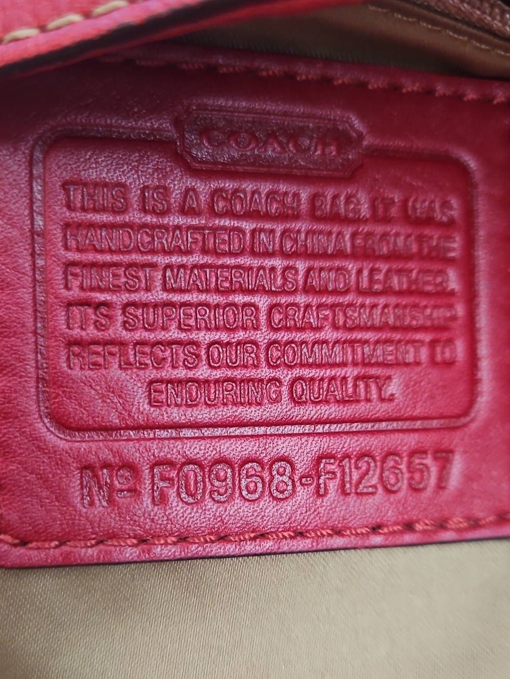 Vintage Coach Zoe Bag 2009 - Picture 6 of 6